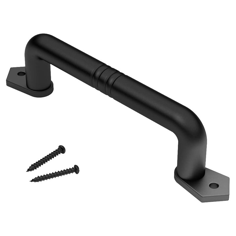 SKYSEN Sliding Barn Door Handle Pull Black for Sliding Barn Door,Gate 9'' Black(607) - Image 2